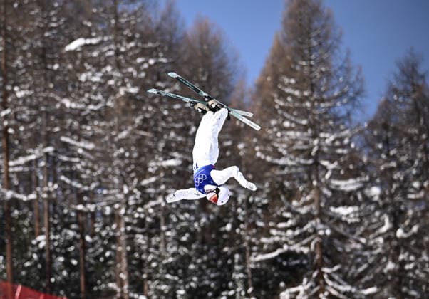 2026 WINTER Olympic Games, Olympische Spiele, Olympia, OS Airleigh Frigo of Australia during her second run of the Women™s Aerials qualifiers at Livigno Snow Park on day 11 of the 2026 Milano Cortina Winter Olympic Games in Italy, Wednesday, February 18, 2026. ( NO ARCHIVING, EDITORIAL USE ONLY LIVIGNO SONDRIO ITALY  Copyright: xDANxHIMBRECHTSx 20260218147889983012