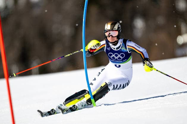 OLYMPICS - Winter Olympic Games, Olympische Spiele, Olympia, OS Milano Cortina 2026 CORTINA D AMPEZZO,ITALY,18.FEB.26 - OLYMPICS, ALPINE SKIING - Winter Olympic Games Milano Cortina 2026, slalom, women. Image shows Lena Duerr (GER).  GEPAxpictures xAlexanderxSolc