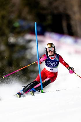 OLYMPICS - Winter Olympic Games, Olympische Spiele, Olympia, OS Milano Cortina 2026 CORTINA D AMPEZZO,ITALY,18.FEB.26 - OLYMPICS, ALPINE SKIING - Winter Olympic Games Milano Cortina 2026, slalom, women. Image shows Katharina Truppe (AUT).  GEPAxpictures xAlexanderxSolc