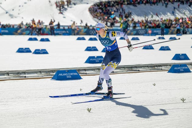 260218 Maja Dahlqvist of Sweden competes in the women s free technique team sprint cross-country skiing final during day 12 of the 2026 Winter Olympics on February 18, 2026 in Val di Fiemme. Photo: Maxim Thore BILDBYRAN kod MT MT0993 skidor cross-country skiing langrenn Olympic Games, Olympische Spiele, Olympia, OS olympics winter olympics os ol olympiska spel vinter-os olympiske leker milano cortina 2026 milan cortina 2026 milano cortina 2026 olympic games milano cortina 2026 winter olympic games milano cortina-os milano cortina-ol vinter-ol 12 bbeng teamsprint sweden sverige *** 260218 Maja Dahlqvist of Sweden competes in the women s free technique team sprint cross country skiing final during day 12 of the 2026 Winter Olympics on February 18, 2026 in Val di Fiemme Photo Maxim Thore BILDBYRAN kod MT MT0993 skidor cross country skiing langrenn olympic games olympics winter olympics os ol olympiska spel vinter os olympiske leker milano cortina 2026 milan cortina 2026 milano cortina 2026 olympic games milano cortina 2026 winter olympic games milano cortina os milano cortina ol vinter ol 12 bbeng teamsprint sweden sverige  Copyright: MAXIMxTHORE BB260218MT066