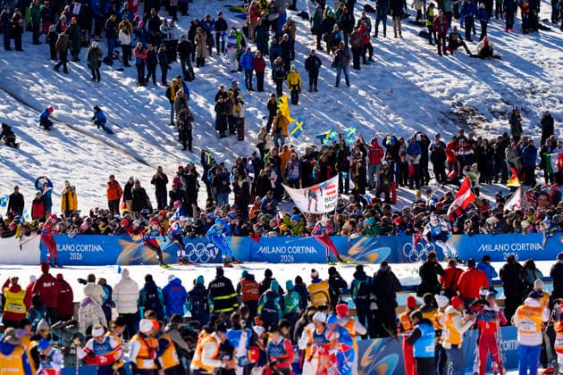 Winter Olympics in Milan Cortina 2026 Val di Fiemme, Italy 20260218. Johannes Hoesflot Klaebo from Norway during the cross-country team sprint on Lago di Tesero during the Winter Olympics in Milano Cortina 2026. Photo: Lise Aaserud NTB Val di Fiemme Italy EDITORIAL USE ONLY. RESTRICTED USE FOR BETTING COMPANIES Ref:_SPOoNsNUVjVgls.jpg *** Winter Olympics in Milan Cortina 2026 Val di Fiemme, Italy 20260218 Johannes Hoesflot Klaebo from Norway during the cross country team sprint on Lago di Tesero during the Winter Olympics in Milan Cortina 2026 Photo Lise Aaserud NTB Val di Fiemme Italy EDITORIAL USE ONLY RESTRICTED USE FOR BETTING COMPANIES  Copyright: xLisexAserudx xNTBx