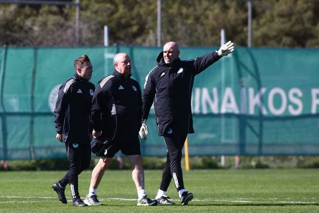 UEFA Europa League - Panathinaikos FC Training Session - Panathinaikos FC attend a training session ahead of the UEFA Europa League Play-Offs 1st leg soccer match between Panathinaikos FC and Victoria Plzen in Athens, Greece, 18 February 2026. IMAGO ONE INCH PRODUCTIONS ATHENS GREECE Copyright: xONExINCHxPRODUCTIONSx 6858372
