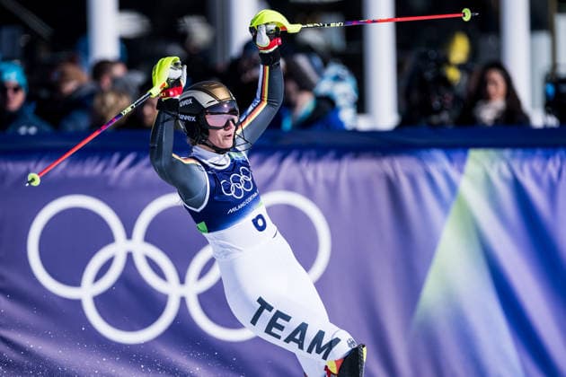 TOFANE, ITALY - FEBRUARY 18: Lena Duerr (Germany) during the Alpine Skiing Women s Slalom at the Milano Cortina 2026 Olympics at Tofane Alpine Skiing Centre on day 12 of the Milano Cortina 2026 Olympics on February 18, 2026 in Tofane, Italy. Editorial use only. Italy Copyright: xSteffiexWunderlx
