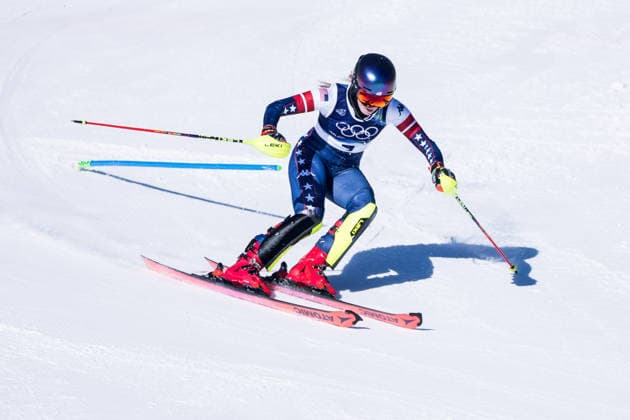 TOFANE, ITALY - FEBRUARY 18: Mikaela Shiffrin (United States of America) during the Alpine Skiing Women s Slalom at the Milano Cortina 2026 Olympics at Tofane Alpine Skiing Centre on day 12 of the Milano Cortina 2026 Olympics on February 18, 2026 in Tofane, Italy. Editorial use only. Italy Copyright: xSteffiexWunderlx