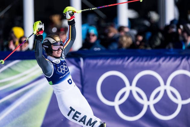TOFANE, ITALY - FEBRUARY 18: Lena Duerr (Germany) during the Alpine Skiing Women s Slalom at the Milano Cortina 2026 Olympics at Tofane Alpine Skiing Centre on day 12 of the Milano Cortina 2026 Olympics on February 18, 2026 in Tofane, Italy. Editorial use only. Italy Copyright: xSteffiexWunderlx