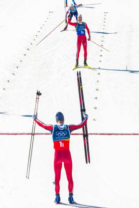 Winter Olympics in Milan Cortina 2026 Val di Fiemme, Italy 20260218. Johannes Hosflot Klaebo and Einar Hedegart from Norway cheer during the cross-country team sprint on Lago di Tesero during the Winter Olympics in Milano Cortina 2026. Photo: Lise Aserud NTB Val di Fiemme Italy EDITORIAL USE ONLY. RESTRICTED USE FOR BETTING COMPANIES Ref:_SPOPKYtUym_rSI.jpg *** Winter Olympics in Milan Cortina 2026 Val di Fiemme, Italy 20260218 Johannes Hosflot Klaebo and Einar Hedegart from Norway cheer during the cross country team sprint on Lago di Tesero during the Winter Olympics in Milano Cortina 2026 Photo Lise Aserud NTB Val di Fiemme Italy EDITORIAL USE ONLY RESTRICTED USE FOR BETTING COMPANIES  Copyright: xLisexAserudx xNTBx