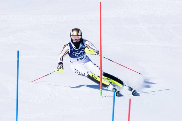 TOFANE, ITALY - FEBRUARY 18: Emma Aicher (Germany) during the Alpine Skiing Women s Slalom at the Milano Cortina 2026 Olympics at Tofane Alpine Skiing Centre on day 12 of the Milano Cortina 2026 Olympics on February 18, 2026 in Tofane, Italy. Editorial use only. Italy Copyright: xSteffiexWunderlx