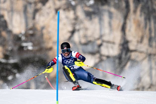 MOLTZAN Paula (USA), ITA, Olympische Spiele Milano Cortina 2026, Olympia, Ski Alpin, Slalom Damen, 18.02.2026 ITA, Olympische Spiele Milano Cortina 2026, Olympia, Ski Alpin, Slalom Damen, 18.02.2026 Cortina d Ampezzo *** MOLTZAN Paula USA , ITA, Olympic Games Milano Cortina 2026, Olympia, Alpine Skiing, Slalom Women, 18 02 2026 ITA, Olympic Games Milano Cortina 2026, Olympia, Alpine Skiing, Slalom Women, 18 02 2026 Cortina d Ampezzo Copyright: xEibner-Pressefoto Memmlerx EP_MMR