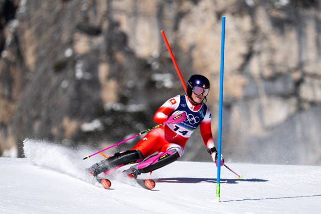 MEILLARD Melanie (Schweiz), ITA, Olympische Spiele Milano Cortina 2026, Olympia, Ski Alpin, Slalom Damen, 18.02.2026 ITA, Olympische Spiele Milano Cortina 2026, Olympia, Ski Alpin, Slalom Damen, 18.02.2026 Cortina d Ampezzo *** MEILLARD Melanie Switzerland , ITA, Olympic Games Milano Cortina 2026, Olympic Games, Alpine Skiing, Slalom Women, 18 02 2026 ITA, Olympic Games Milano Cortina 2026, Olympic Games, Alpine Skiing, Slalom Women, 18 02 2026 Cortina d Ampezzo Copyright: xEibner-Pressefoto Memmlerx EP_MMR