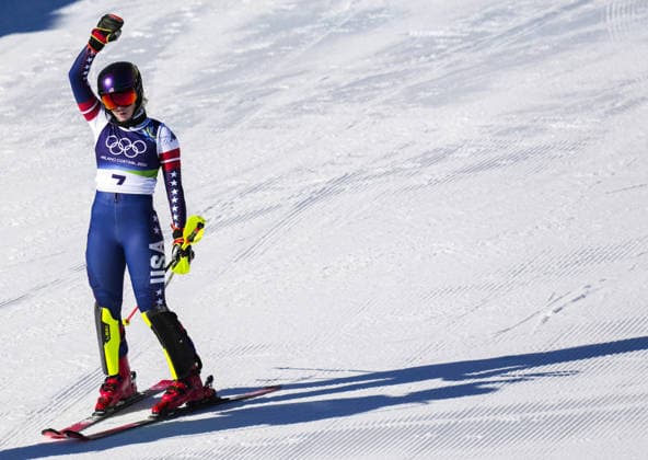 Olympics Winter games, Winterspiele,Spiele, Summer games Milano Cortina 2026. Cortina D Ampezzo 18 02 2026 Women s Special Slalom Mikaela Shiffrin (USA) foto IPP Gio Auletta Pentaphoto italy ITALY  Copyright: xR4924_italyphotopressx