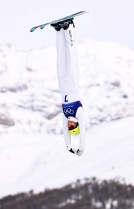 2026 WINTER Olympic Games, Olympische Spiele, Olympia, OS Danielle Scott of Australia practices prior to the Women™s Aerials finals at Livigno Snow Park on day 11 of the 2026 Milano Cortina Winter Olympic Games in Italy, Wednesday, February 18, 2026. ( NO ARCHIVING, EDITORIAL USE ONLY LIVIGNO SONDRIO ITALY  Copyright: xDANxHIMBRECHTSx 20260218151595292071