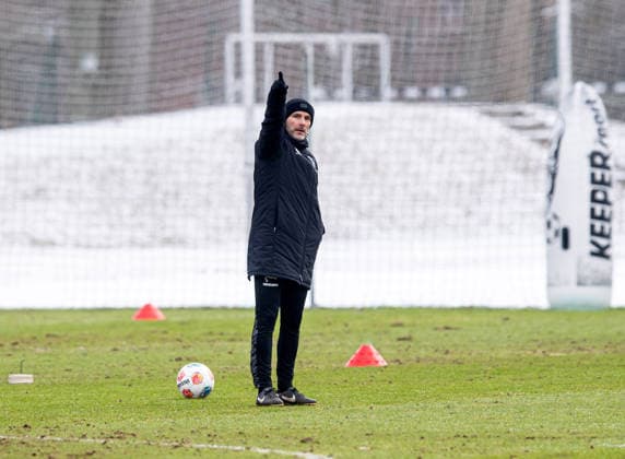 Soccer, Men, Season 2025 26, 2 Bundesliga, Hertha BSC, Training, Coach Stefan Leitl Hertha BSC , 18 02 2026, Copyright: xSebastianxRäppold MatthiasxKochx