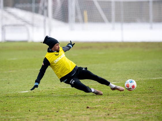 Soccer, Men, Season 2025 26, 2 Bundesliga, Hertha BSC, Training, Jeremy Dudziak Hertha BSC , 18 02 2026, Copyright: xSebastianxRäppold MatthiasxKochx