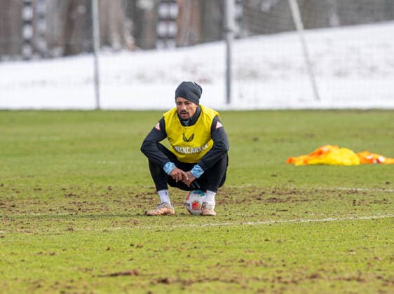Soccer, Men, Season 2025 26, 2 Bundesliga, Hertha BSC, Training, Jeremy Dudziak Hertha BSC , 18 02 2026, Copyright: xSebastianxRäppold MatthiasxKochx