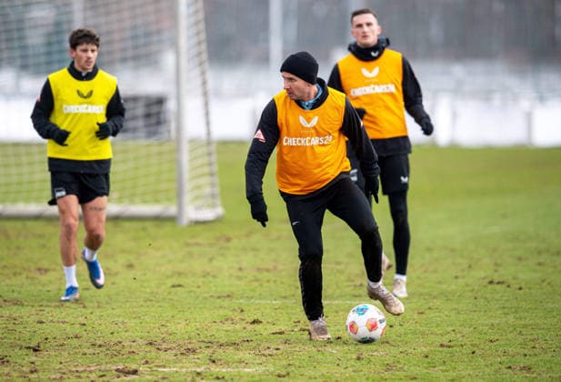 Soccer, Men, Season 2025 26, 2 Bundesliga, Hertha BSC, Training, Paul Seguin Hertha BSC , 18 02 2026, Copyright: xSebastianxRäppold MatthiasxKochx