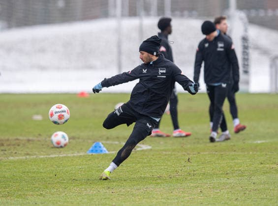 Soccer, Men, Season 2025 26, 2 Bundesliga, Hertha BSC, Training, Kevin Sessa Hertha BSC , 18 02 2026, Copyright: xSebastianxRäppold MatthiasxKochx