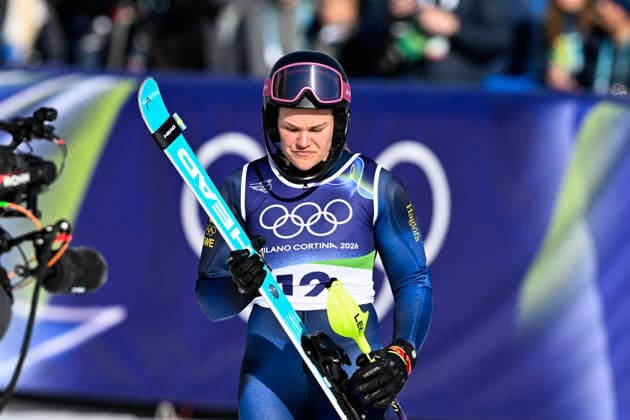 CORTINA, ITALY 20260218 Sweden s Anna Swenn-Larsson won bronze in the women s slalom in Cortina during the Winter Olympics in Milan Cortina, Italy. *** The image is included in the SPORTS PACKAGE. For others PAYMENT IMAGE *** CORTINA ITALY x10050x *** CORTINA, ITALY 20260218 Sweden s Anna Swenn Larsson won bronze in the women s slalom in Cortina during the Winter Olympics in Milan Cortina, Italy The image is included in the SPORTS PACKAGE For others PAYMENT IMAGE CORTINA ITALY x10050x  Copyright: xPontusxLundahl TTx 2026 OLYMPICS ALPINE WOMEN S SLALOM