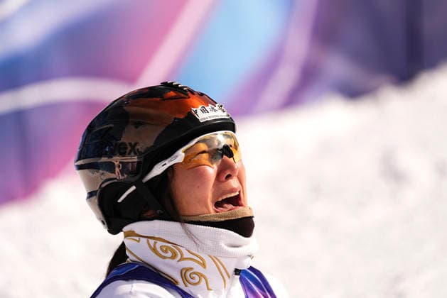 (260218) -- LIVIGNO, Feb. 18, 2026 -- Xu Mengtao of China reacts after the freestyle skiing women s aerials final 2 at the Milan-Cortina 2026 Olympic Winter games, Winterspiele,Spiele, Summer games in Livigno, Italy, Feb. 18, 2026. ) (MICO2026)ITALY-LIVIGNO-OLYMPIC WINTER GAMES-FREESTYLE SKIING-WOMEN S AERIALS-FINAL WuxHuiwo 