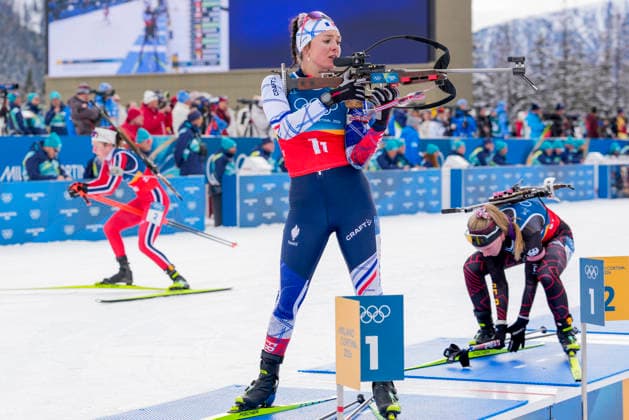Winter Olympics in Milan Cortina 2026 Anterselva, Italy 20260218. Camille Bened from France during the women s 4 x 6 km relay in biathlon at the Winter Olympics in Milan Cortina 2026. Photo: Heiko Junge NTB Anterselva Italy EDITORIAL USE ONLY. RESTRICTED USE FOR BETTING COMPANIES Ref:_SPOwQbfYSpPAGo.jpg *** Winter Olympics in Milan Cortina 2026 Anterselva, Italy 20260218 Camille Bened from France during the women s 4 x 6 km relay in biathlon at the Winter Olympics in Milan Cortina 2026 Photo Heiko Junge NTB Anterselva Italy EDITORIAL USE ONLY RESTRICTED USE FOR BETTING COMPANIES  Copyright: xHeikoxJungex xNTBx