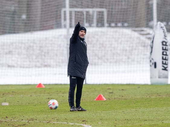 Soccer, Men, Season 2025 26, 2 Bundesliga, Hertha BSC, Training, Coach Stefan Leitl Hertha BSC , 18 02 2026, Copyright: xSebastianxRäppold MatthiasxKochx