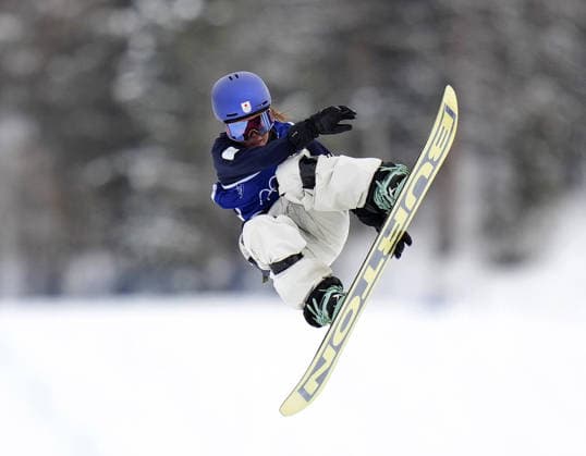 Milan Cortina Olympics: Snowboard Mari Fukada of Japan competes in the women s snowboard slopestyle final at the Milan Cortina Olympics on Feb. 18, 2026, at Livigno Snow Park in Livigno, Italy.  A14AA0005300517P