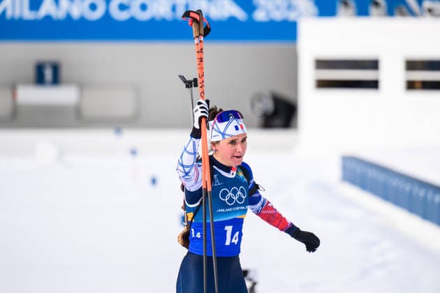 260218 Julia Simon of France celebrates as she competes in women s biathlon 4 x 6 km relay during day 12 of the 2026 Winter Olympics on February 18, 2026 in Anterselva. Photo: Mathias Bergeld BILDBYRAN kod MB MB1336 skidskytte biathlon skiskyting Olympic Games, Olympische Spiele, Olympia, OS olympics winter olympics os ol olympiska spel vinter-os olympiske leker milano cortina 2026 milan cortina 2026 milano cortina 2026 olympic games milano cortina 2026 winter olympic games milano cortina-os milano cortina-ol vinter-ol 12 bbeng relay stafett jubel *** 260218 Julia Simon of France celebrates as she competes in women s biathlon 4 x 6 km relay during day 12 of the 2026 Winter Olympics on February 18, 2026 in Anterselva Photo Mathias Bergeld BILDBYRAN code MB MB1336 biathlon biathlon biathlon olympic games olympics olympics winter olympics os ol olympic games winter os olympic games milano cortina 2026 milan cortina 2026 milano cortina 2026 olympic games milano cortina 2026 winter olympic games milano cortina os milano cortina ol winter ol 12 bbeng relay relay cheer  Copyright: MATHIASxBERGELD BB260218MB070
