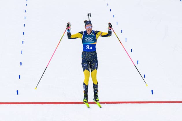 260218 Hanna Öberg of Sweden celebrates as she competes in women s biathlon 4 x 6 km relay during day 12 of the 2026 Winter Olympics on February 18, 2026 in Anterselva. Photo: Mathias Bergeld BILDBYRAN kod MB MB1336 skidskytte biathlon skiskyting Olympic Games, Olympische Spiele, Olympia, OS olympics winter olympics os ol olympiska spel vinter-os olympiske leker milano cortina 2026 milan cortina 2026 milano cortina 2026 olympic games milano cortina 2026 winter olympic games milano cortina-os milano cortina-ol vinter-ol 12 bbeng relay stafett jubel sverige *** 260218 Hanna Öberg of Sweden celebrates as she competes in women s biathlon 4 x 6 km relay during day 12 of the 2026 Winter Olympics on February 18, 2026 in Anterselva Photo Mathias Bergeld BILDBYRAN code MB MB1336 biathlon biathlon biathlon olympic games olympics olympics winter olympics os ol olympiska spel vinter os olympiske leker milano cortina 2026 milan cortina 2026 milano cortina 2026 olympic games milano cortina 2026 winter olympic games milano cortina os milano cortina ol vinter ol 12 bbeng relay jubel sverige  Copyright: MATHIASxBERGELD BB260218MB078