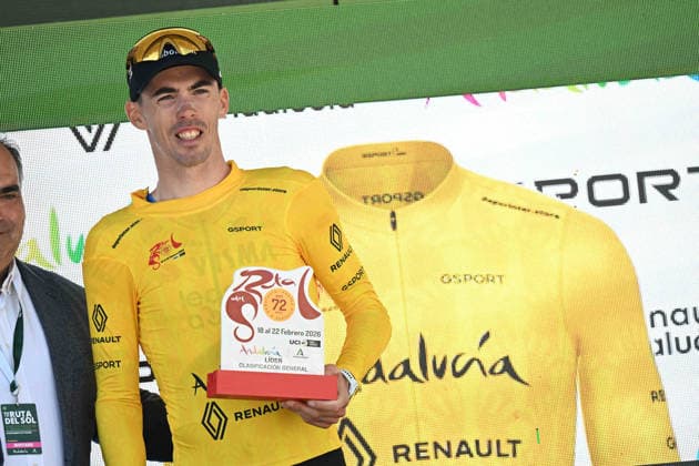 18-02-2026 Vuelta Andalucia; Tappa 01 Benahavis - Pizarra; 2026, Visma - Lease A Bike; Laporte, Christophe; Pizarra; 
