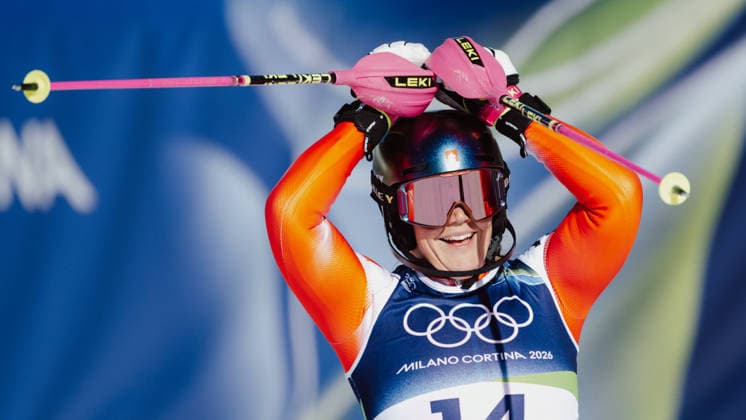 OLYMPICS - Winter Olympic Games, Olympische Spiele, Olympia, OS Milano Cortina 2026 CORTINA D AMPEZZO,ITALY,18.FEB.26 - OLYMPICS, ALPINE SKIING - Winter Olympic Games Milano Cortina 2026, slalom, women. Image shows Melanie Meillard (SUI).  GEPAxpictures xAlexanderxSolc