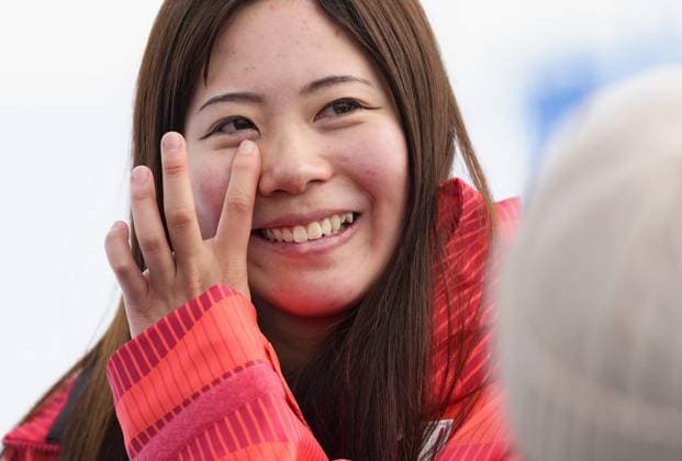 Milan Cortina Olympics: Snowboard Mari Fukada of Japan sheds tears after winning the women s snowboard slopestyle gold at the Milan Cortina Olympics on Feb. 18, 2026, at Livigno Snow Park in Livigno, Italy.  A14AA0005300761P