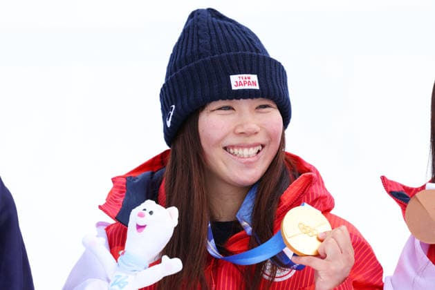 Mari Fukada (JPN), FEBRUARY 18, 2026 - Snowboarding : Women s Slopestyle Medal ceremony during the Milano Cortina 2026 Olympic Winter games, Winterspiele,Spiele, Summer games at Livigno Snow Park in Livigno, Italy.  aflo_320372745