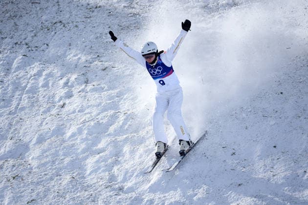(260218) -- LIVIGNO, Feb. 18, 2026 -- Shao Qi of China competes during the freestyle skiing women s aerials final 2 at the Milan-Cortina 2026 Olympic Winter games, Winterspiele,Spiele, Summer games in Livigno, Italy, Feb. 18, 2026. ) (MICO2026)ITALY-LIVIGNO-OLYMPIC WINTER GAMES-FREESTYLE SKIING-WOMEN S AERIALS-FINAL HuxChao 