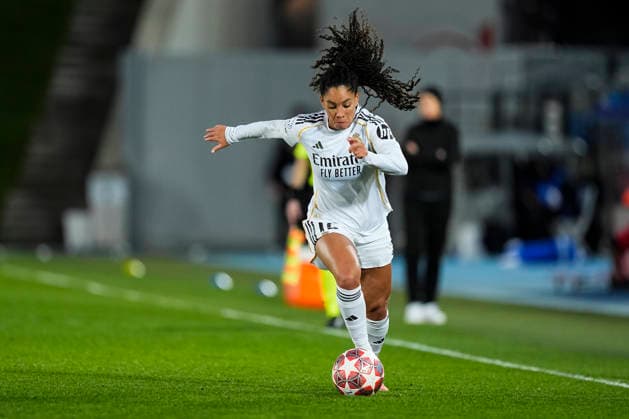 February 18, 2026, Valdebebas, Madrid, Spain: Yasmim Assis Ribeiro of Real Madrid CF in action during the UEFA Women s Champions League 2025 26 KO play-offs Second Leg match between Real Madrid C.F. and Paris FC at Alfredo Di Stefano on February 18, 2026 in Madrid, Spain. Real Madrid C.F. V Paris FC - UEFA Women s Champions League 2025 26 KO Play-Offs Second Leg  - ZUMAa181 20260218_zaa_a181_024 Copyright: xOscarxJ.xBarrosox