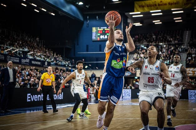 Rostock, Germany February 18, 2026 1 BBL 2025 2026 Rostock Seawolves vs Bamberg Baskets In the picture Copyright: xFotostandx xVoelkerx