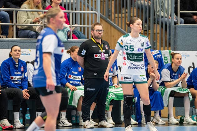 HSG Blomberg Lippe GER vs Frisch Auf Goeppingen GER , Handball, 1 Handball Bundesliga Women, 18 Matchday, 18 2 2026, Season 2025 2026, Blomberg Steffen Birkner HSG Blomberg Lippe, Coach Blomberg Sporthalle an der Ulmenallee Germany
