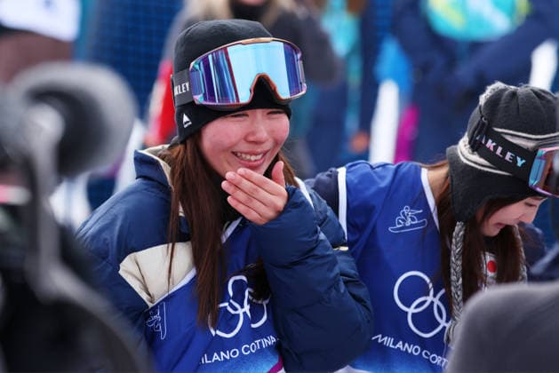 Mari Fukada (JPN), FEBRUARY 18, 2026 - Snowboarding : Women s Slopestyle Final during the Milano Cortina 2026 Olympic Winter games, Winterspiele,Spiele, Summer games at Livigno Snow Park in Livigno, Italy.  aflo_320381341
