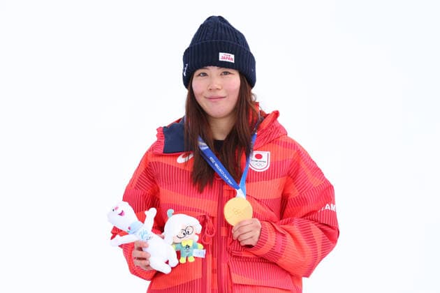 Mari Fukada (JPN), FEBRUARY 18, 2026 - Snowboarding : Women s Slopestyle Medal ceremony during the Milano Cortina 2026 Olympic Winter games, Winterspiele,Spiele, Summer games at Livigno Snow Park in Livigno, Italy.  aflo_320381372