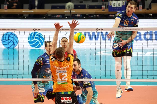DEU, Champions League, BR Volleys vs Sicoma Monini Perugia, 18 02 2026, Max Schmeling Halle, Berlin, DEU, Champions League, BR Volleys vs Sicoma Monini Perugia, in the picture Florian Krage Brewitz BR Volleys 12 nordphotoxGmbHx xEngler nph00076