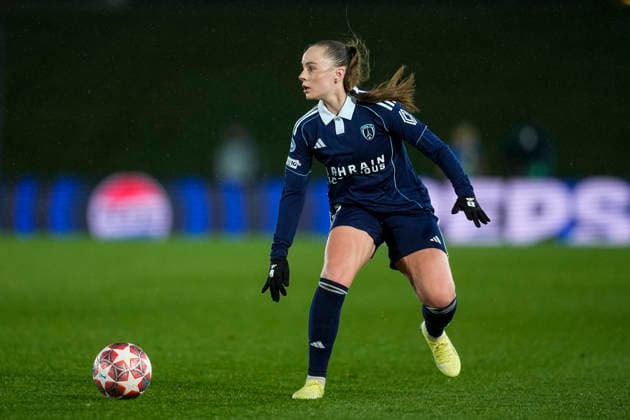 February 18, 2026, Valdebebas, Madrid, Spain: Lou Bogaert of Paris FC in action during the UEFA Women s Champions League 2025 26 KO play-offs Second Leg match between Real Madrid C.F. and Paris FC at Alfredo Di Stefano on February 18, 2026 in Madrid, Spain. Valdebebas Spain - ZUMAa181 20260218_zaa_a181_062 Copyright: xOscarxJ.xBarrosox