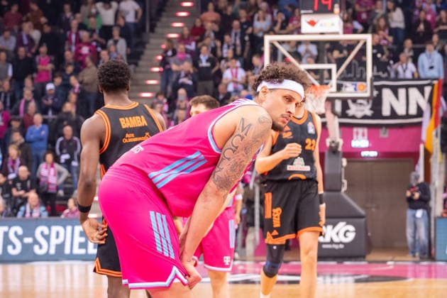 Germany 1 Bundesliga Basketball easyCredit BBL 2025 2026 Telekom Bonn vs SC RASTA Vechta 21 Matchday, 18 02 2026 Telekom Dome Bonn Facial expression, emotions Michael Kessens Telekom Bonn, 6 Copyright: xOrhanxHabashx