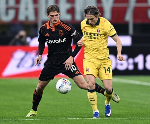 Db Milano18 02 2026 - campionato di calcio serie A Milan-Como foto Daniele Buffa Image nella foto: Nico Paz-Luka Modric 