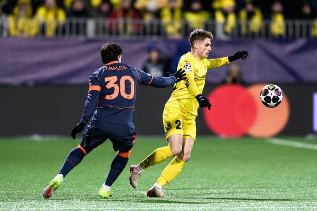 260218 Fredrik Sjovold of Bodo Glimt during the UEFA Champions League football match between Bodo Glimt and Inter on February 18, 2026 in Bodo Photo Marius Simensen BILDBYRAN COP 238 MM0055 bbeng football fotball fotboll soccer uefa champions league mesterligaen bodo glimt inter fc internazionale milano  Copyright: MARIUSxSIMENSEN BB260218ZC111