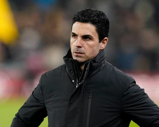 Wolverhampton, England, 18th February 2026. Mikel Arteta manager of Arsenal during the Wolverhampton Wanderers vs Arsenal Premier League match at Molineux, Wolverhampton. Picture credit should read: Andrew Yates Sportimage EDITORIAL USE ONLY. No use with unauthorised audio, video, data, fixture lists, club league logos or live services. Online in-match use limited to 120 images, no video emulation. No use in betting, games or single club league player publications. SPI_020_AY_Wolves_Arsenal SPI-4539-0022