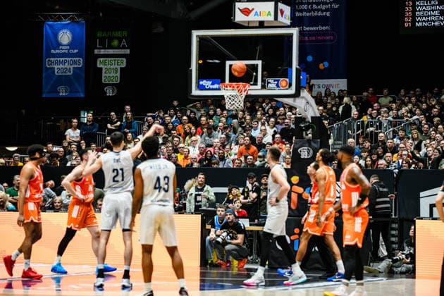 easyCredit Basketball Bundesliga, Matchday 21, Niners Chemnitz MLP Academics Heidelberg 18 02 2026 from 20 Copyright: xEHLxMedia MichelxKöhlerx 20261802-Niners-Heidelberg_014