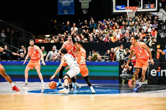 easyCredit Basketball Bundesliga, Matchday 21, Niners Chemnitz MLP Academics Heidelberg 18 02 2026 from 20 Copyright: xEHLxMedia MichelxKöhlerx 20261802-Niners-Heidelberg_026