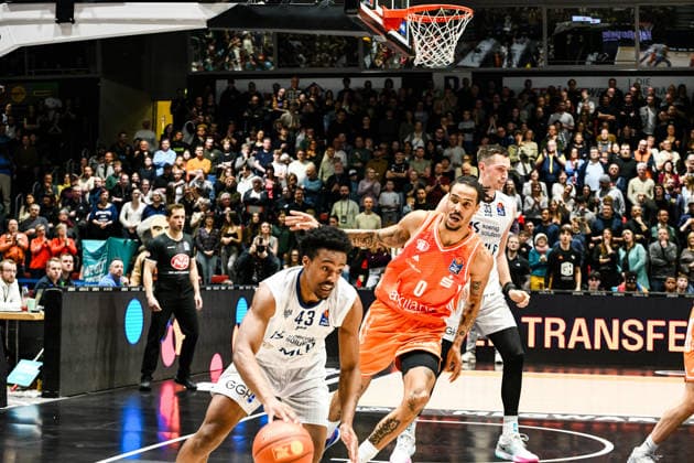 easyCredit Basketball Bundesliga, Matchday 21, Niners Chemnitz MLP Academics Heidelberg 18 02 2026 from 20 Copyright: xEHLxMedia MichelxKöhlerx 20261802-Niners-Heidelberg_034