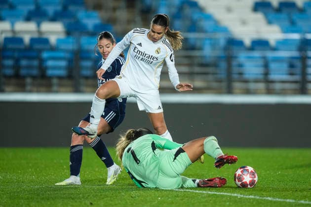 February 18, 2026, Valdebebas, Madrid, Spain: Misa Rodriguez Rivero of Real Madrid CF in action during the UEFA Women s Champions League 2025 26 KO play-offs Second Leg match between Real Madrid C.F. and Paris FC at Alfredo Di Stefano on February 18, 2026 in Madrid, Spain. Valdebebas Spain - ZUMAa181 20260218_zaa_a181_080 Copyright: xOscarxJ.xBarrosox