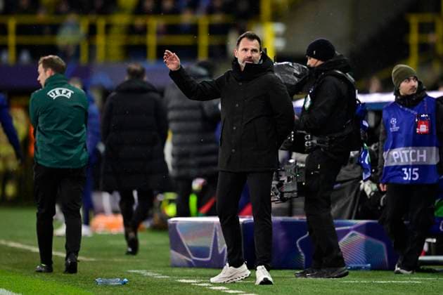 Club Brugge v Atletico de Madrid - UEFA Champions League BRUGGE, BELGIUM - FEBRUARY 18 : Leko Ivan head coach of Club Brugge during the UEFA Champions League 2025 26 knockout phase play-off match first leg between Club Brugge and Atletico de Madrid on February 18, 2026 in Brugge, Belgium, 18 02 2026 Brugge Belgium  Copyright: xJanxDexMeuleneirx