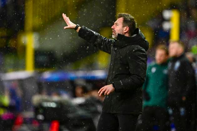 Club Brugge v Atletico de Madrid - UEFA Champions League BRUGGE, BELGIUM - FEBRUARY 18 : Leko Ivan head coach of Club Brugge during the UEFA Champions League 2025 26 knockout phase play-off match first leg between Club Brugge and Atletico de Madrid on February 18, 2026 in Brugge, Belgium, 18 02 2026 Brugge Belgium  Copyright: xJanxDexMeuleneirx