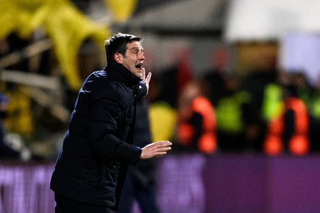 260218 Head coach Cristian Chivu of Inter during the UEFA Champions League football match between Bodo Glimt and Inter on February 18, 2026 in Bodo Photo Marius Simensen BILDBYRAN COP 238 MM0055 bbeng football fotball fotboll soccer uefa champions league mesterligaen bodo glimt inter fc internazionale milano  Copyright: MARIUSxSIMENSEN BB260218ZB129